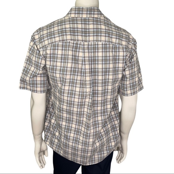 Eddie Bauer Men’s Blue 100% Cotton Plaid Short Sleeve Casual Button Down… - Picture 6 of 14